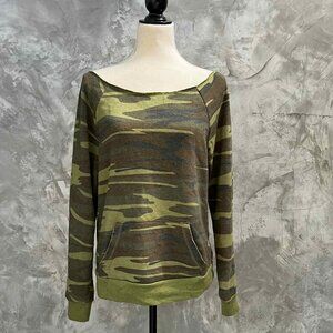 Alternative Camouflage Sweatshirt Women's Medium Pullover
